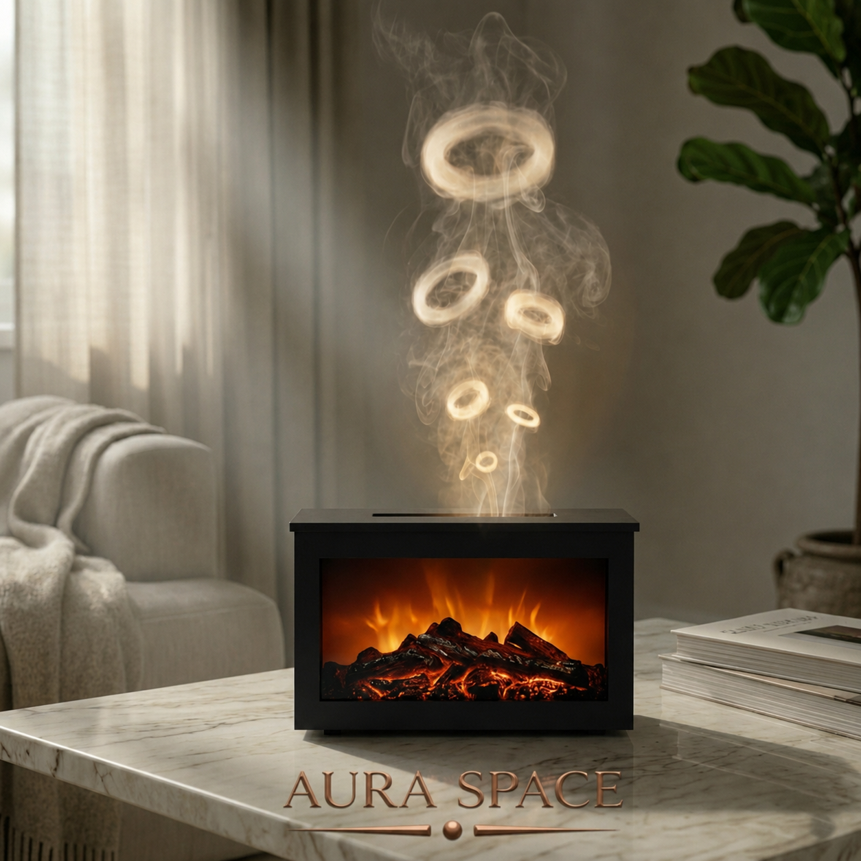 AURA SPACE™ Premium Kamin-Diffuser
