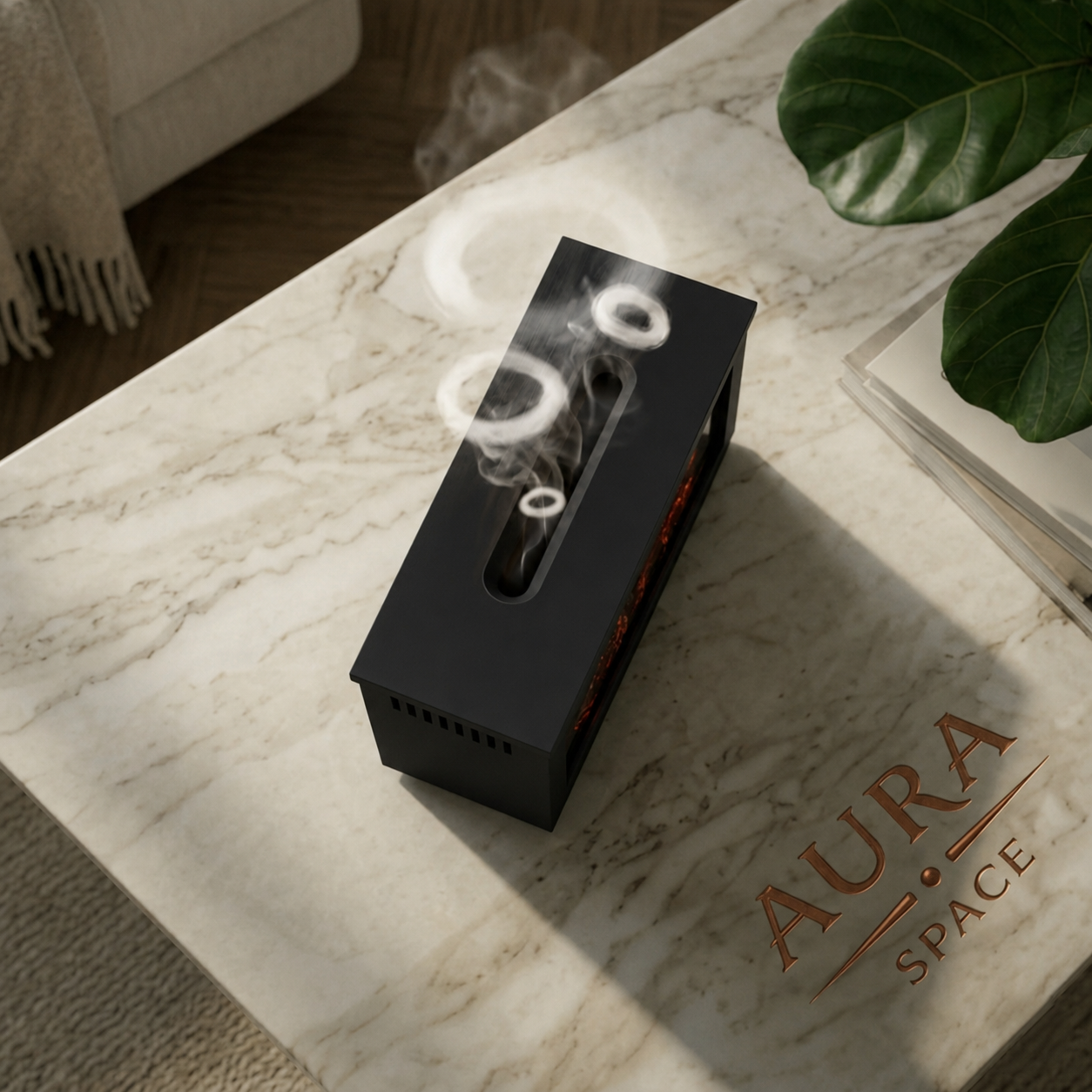 AURA SPACE™ Premium Kamin-Diffuser